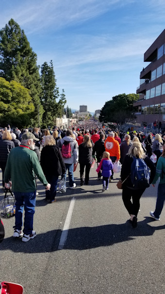 Walking the parade route